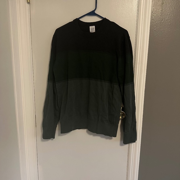 GAP Tri-Toned crewneck sweater Multi shades of green - Picture 1 of 5
